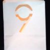 candlebag met cijfer 9