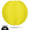 Geel Nylon lampion 50cm weerbestendige lampionnen voor buiten