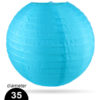 Licht blauwe Nylon lampion 35cm weerbestendige lampionnen voor buiten