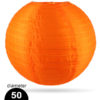 Oranje Nylon lampion 50cm weerbestendige lampionnen voor buiten