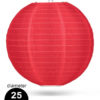 Rode Nylon lampion 25cm weerbestendige lampionnen voor buiten