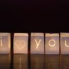 I heart you candlebag set