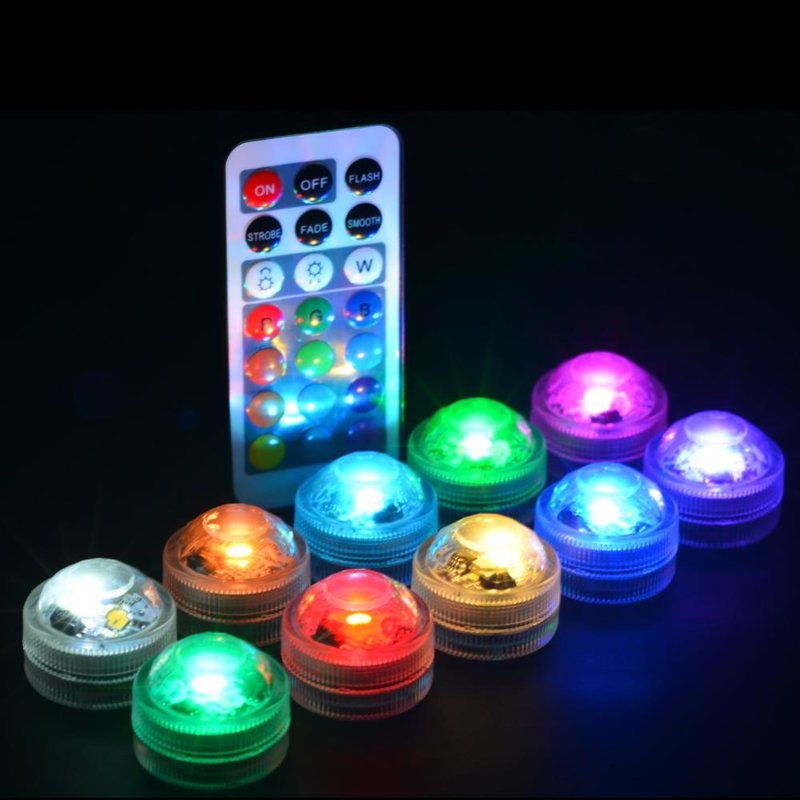 verdiepen Ziek persoon Kruiden LED lampjes met afstandsbediening (multicolor) set van 10