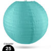 mint groene nylon lampion 25 cm