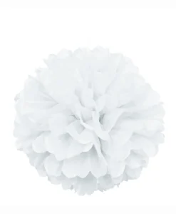 pompon wit 25cm