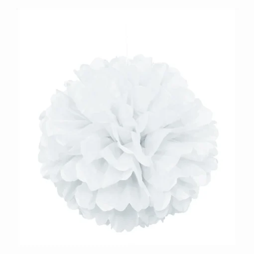 pompon wit 25cm